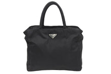 Load image into Gallery viewer, PRADA プラダ ハンドバック バック ナイロン ブラック 黒 三角ロゴ プレート ヴィンテージ 中古 40997