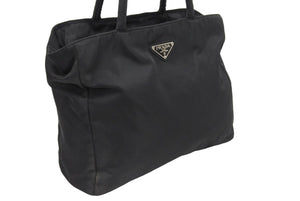 PRADA プラダ ハンドバック バック ナイロン ブラック 黒 三角ロゴ プレート ヴィンテージ 中古 40997