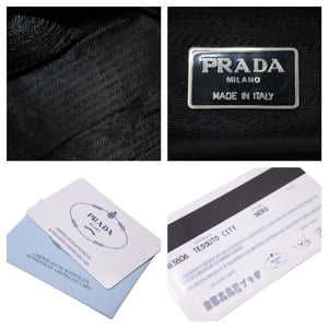 PRADA プラダ ハンドバック バック ナイロン ブラック 黒 三角ロゴ プレート ヴィンテージ 中古 40997