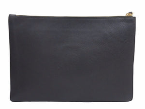 VERSACE ヴェルサーチ レザー クラッチバッグ メデューサ ブラック ゴールド 鞄 ゴールド金具 中古 41006