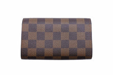 画像をギャラリービューアに読み込む, Louis Vuitton ルイヴィトン 二つ折り財布 ポルトモネ ビエ トレゾール ダミエ ブラウン CA0066 美品 中古 41019