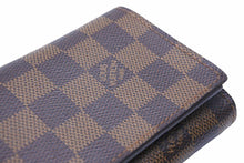 画像をギャラリービューアに読み込む, Louis Vuitton ルイヴィトン 二つ折り財布 ポルトモネ ビエ トレゾール ダミエ ブラウン CA0066 美品 中古 41019