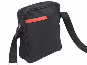 PRADA SPORT プラダ スポーツ ミニナイロンショルダーバッグ ポシェット 斜めがけ B8674 ブラック 美品 41022