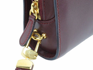 CARTIER カルティエ マストライン クラッチバッグ セカンドバッグ ストラップ付き ボルドー ゴールド金具 41024