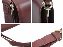 Load image into Gallery viewer, CARTIER カルティエ マストライン ショルダーバッグ メッセンジャー ロゴ ボルドー ゴールド金具 中古 41025