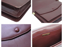 Load image into Gallery viewer, CARTIER カルティエ マストライン ショルダーバッグ メッセンジャー ロゴ ボルドー ゴールド金具 中古 41025