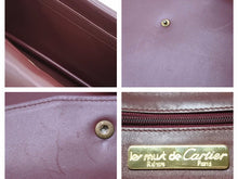 Load image into Gallery viewer, CARTIER カルティエ マストライン ショルダーバッグ メッセンジャー ロゴ ボルドー ゴールド金具 中古 41025