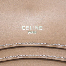 Load image into Gallery viewer, CELINE セリーヌ 二つ折り財布 マカダム コンパクトウォレット ヴィンテージ ベージュ ラウンド型 中古 41044