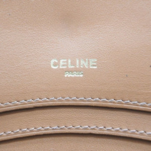 CELINE セリーヌ 二つ折り財布 マカダム コンパクトウォレット ヴィンテージ ベージュ ラウンド型 中古 41044
