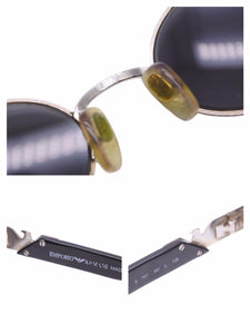 Emporio Armani エンポリオ・アルマーニ サングラス 056-S 707 48▭20 135 眼鏡 ブラック シルバー 小物 アイウェア 中古 41052