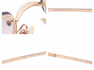 CHANEL シャネル サングラス メガネ 4093B 56□16 ブラウン ゴールド ココマーク ラインストーン 美品 41057