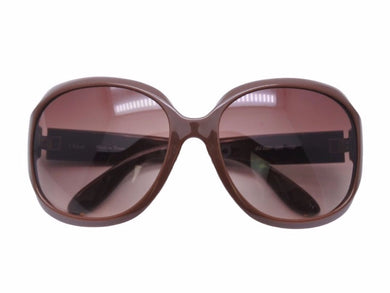 美品 Chloe クロエ サングラス 2227 アイウェア 眼鏡 ブラウン ロゴ 小物 41059