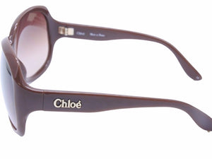 美品 Chloe クロエ サングラス 2227 アイウェア 眼鏡 ブラウン ロゴ 小物 41059