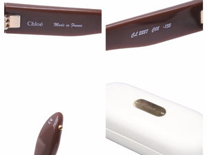 美品 Chloe クロエ サングラス 2227 アイウェア 眼鏡 ブラウン ロゴ 小物 41059