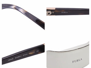 Furla フルラ サングラス ブラウン アイウェア 眼鏡 ロゴ 小物 57▭15 SU4891J 中古 41060