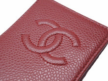 Load image into Gallery viewer, CHANEL シャネル iphone アイフォン カバー ケース レッド ボルドー 16番台 カード入れ付き 16051706 美品 41066