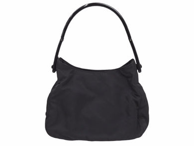 PRADA プラダ ショルダーバッグ ワンショルダーバッグ 三角プレート ナイロン プラスチック B8349 ブラック 美品 41070