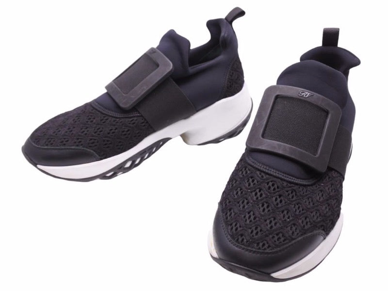 Roger Vivier ロジェヴィヴィエ クラシック Runスニーカー ハイテク スキューバエフェクト レザー サイズ37 中古 41082