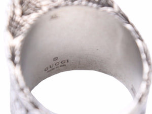 美品 GUCCI グッチ Zリング 指輪 シルバー アクセサリー ジュエリー AG925 ロゴ 24.0g サイズXL 41147