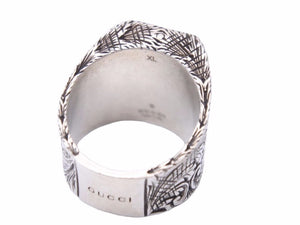 美品 GUCCI グッチ Zリング 指輪 シルバー アクセサリー ジュエリー AG925 ロゴ 24.0g サイズXL 41147