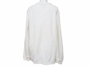 モンクレール シャツ MAGLIA SERAFINO F10918G72300 白 ホワイト 長袖Tシャツ ボタン 美品 41153