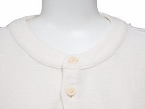 モンクレール シャツ MAGLIA SERAFINO F10918G72300 白 ホワイト 長袖Tシャツ ボタン 美品 41153