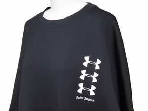 PALM ANGELS パームエンジェルス アンダーアーマー コラボスウェット ブラック ホワイト メンズ レディース ユニセックス 白 黒 美品 41155