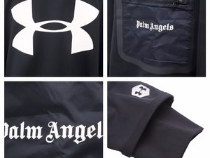 PALM ANGELS パームエンジェルス アンダーアーマー コラボスウェット ブラック ホワイト メンズ レディース ユニセックス 白 黒 美品 41155