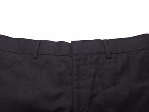HERMES エルメス スラックス パンツ ウール 42 ブラック ネイビー メンズ 中古 41163