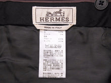 画像をギャラリービューアに読み込む, HERMES エルメス スラックス パンツ ウール 42 ブラック ネイビー メンズ 中古 41163