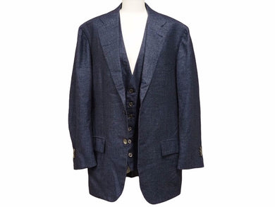 KITON キトン スーツ セットアップ 3ピース ジャケット パンツ ベスト UAGL89KK087152000-J サイズ 50 R08 中古 美品 41170