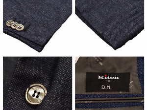 KITON キトン スーツ セットアップ 3ピース ジャケット パンツ ベスト UAGL89KK087152000-J サイズ 50 R08 中古 美品 41170