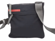 Load image into Gallery viewer, PRADA プラダ プラダスポーツ ショルダーバッグ ポシェット 斜め掛け ナイロン ブラック ブラック グレー 4VA032 美品 41182