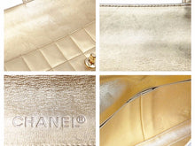 画像をギャラリービューアに読み込む, CHANEL シャネル チョコバー26 ショルダーバッグ 肩掛け ベージュ ターンロック ゴールド金具 良品 中古 41200