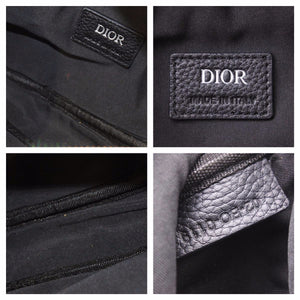 Christian Dior クリスチャンディオール ジャガード クロスボディ サドルバッグ ショルダーバッグ オブリーク 良好 中古 41234