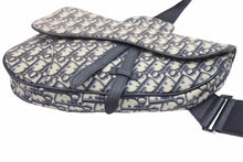 Load image into Gallery viewer, Christian Dior クリスチャンディオール ジャガード クロスボディ サドルバッグ ショルダーバッグ オブリーク 良好 中古 41234