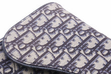 Load image into Gallery viewer, Christian Dior クリスチャンディオール ジャガード クロスボディ サドルバッグ ショルダーバッグ オブリーク 良好 中古 41234
