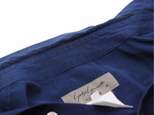 Load image into Gallery viewer, Yhoji Yamamoto ヨウジヤマモト 長袖シャツ 90年代 ヴィンテージ ビスコースレーヨン ブルー サイズS 中古 良品 41249