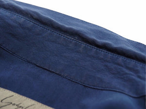 Yhoji Yamamoto ヨウジヤマモト 長袖シャツ 90年代 ヴィンテージ ビスコースレーヨン ブルー サイズS 中古 良品 41249