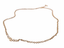 Load image into Gallery viewer, 美品 Christian Dior クリスチャンディオール ネックレス ラインストーン ロゴ ゴールド アクセサリー 小物 11.5g 41256