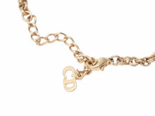 Load image into Gallery viewer, 美品 Christian Dior クリスチャンディオール ネックレス ラインストーン ロゴ ゴールド アクセサリー 小物 11.5g 41256
