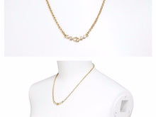 Load image into Gallery viewer, 美品 Christian Dior クリスチャンディオール ネックレス ラインストーン ロゴ ゴールド アクセサリー 小物 11.5g 41256