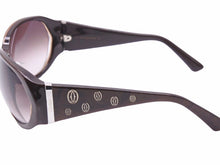 Load image into Gallery viewer, 美品 CARTIER カルティエ サングラス ロゴ 125 4683578 アイウェア 眼鏡 小物 ブラウン シルバー 41260