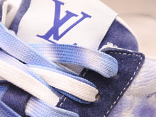画像をギャラリービューアに読み込む, Louis Vuitton ルイヴィトン LV オリライン スニーカー ホワイト ブルー FA0211 レザー スエード PVC サイズ8 1/2 美品 中古 41265