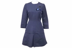 Christian Dior ディオール ドレス ワンピース スカート ネイビー サイズ34 レディース6C21644B1336 中古 4129