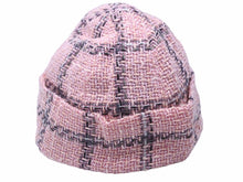 Load image into Gallery viewer, 極美品 CHANEL シャネル ニットキャップ ピンク ツイード ココマーク 帽子 ロゴ サイズ57 中古 41314