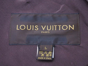美品 LOUIS VUITTON ルイ・ヴィトン ベレー帽 帽子 ブラウン ラムスキン レザー ロゴ サイズL 中古 41318