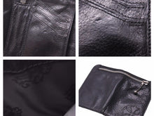 Load image into Gallery viewer, 新品同様 CHROME HEARTS クロムハーツ セメタリークロス ラウンドジップ レザーウォレット クロスパッチ 財布 41335