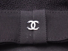 画像をギャラリービューアに読み込む, 美品 CHANEL シャネル ベレー帽 ココマーク ブラック 新型 帽子 ロゴ 中古 41338