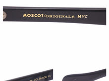 画像をギャラリービューアに読み込む, MOSCOT LEMTOSH モスコット レムトッシュ サングラス メガネ カラーレンズ プラスチック サイズ 46□24 ブラック 中古 美品 41343